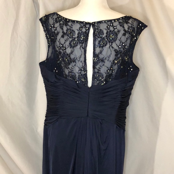 Navy Blue Kathy Ireland Mother of the Bride Dress - Picture 9 of 16